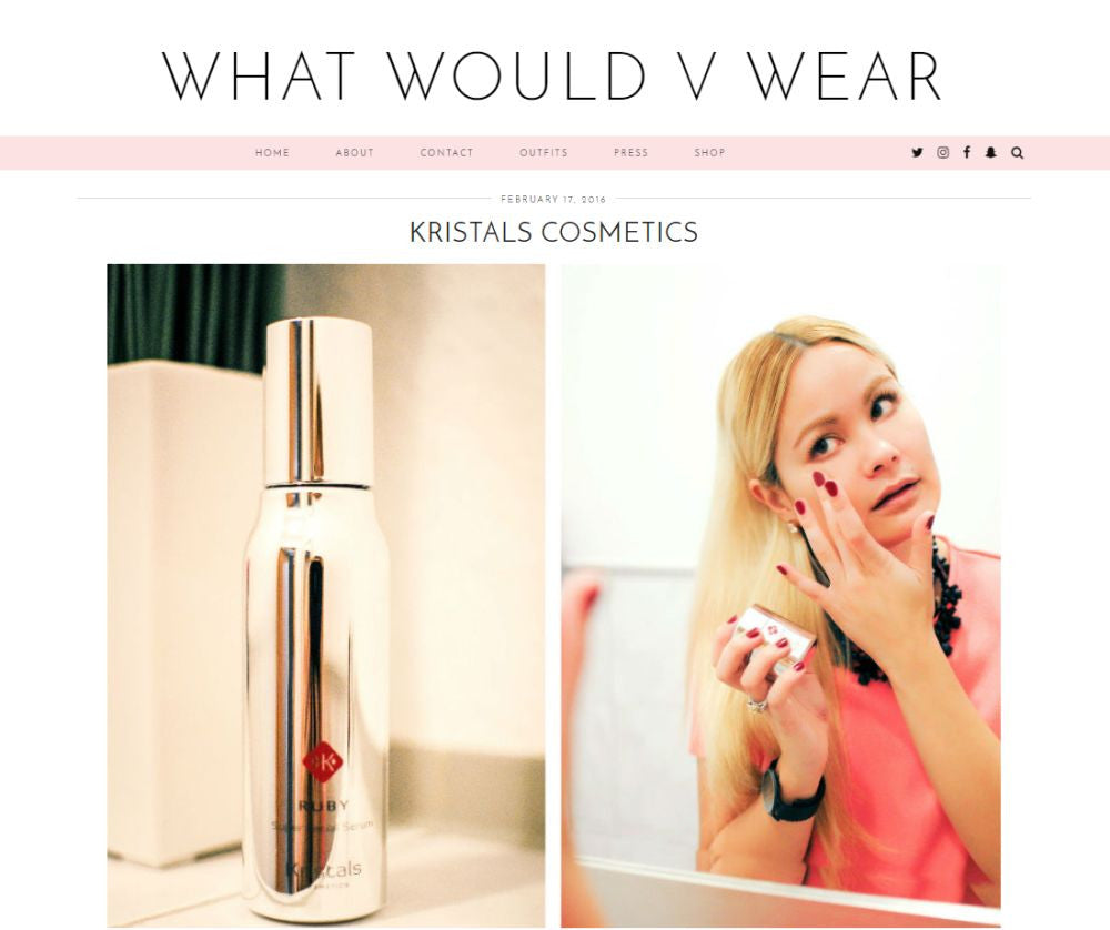 What Would V Wear Reviews Kristals Cosmetics